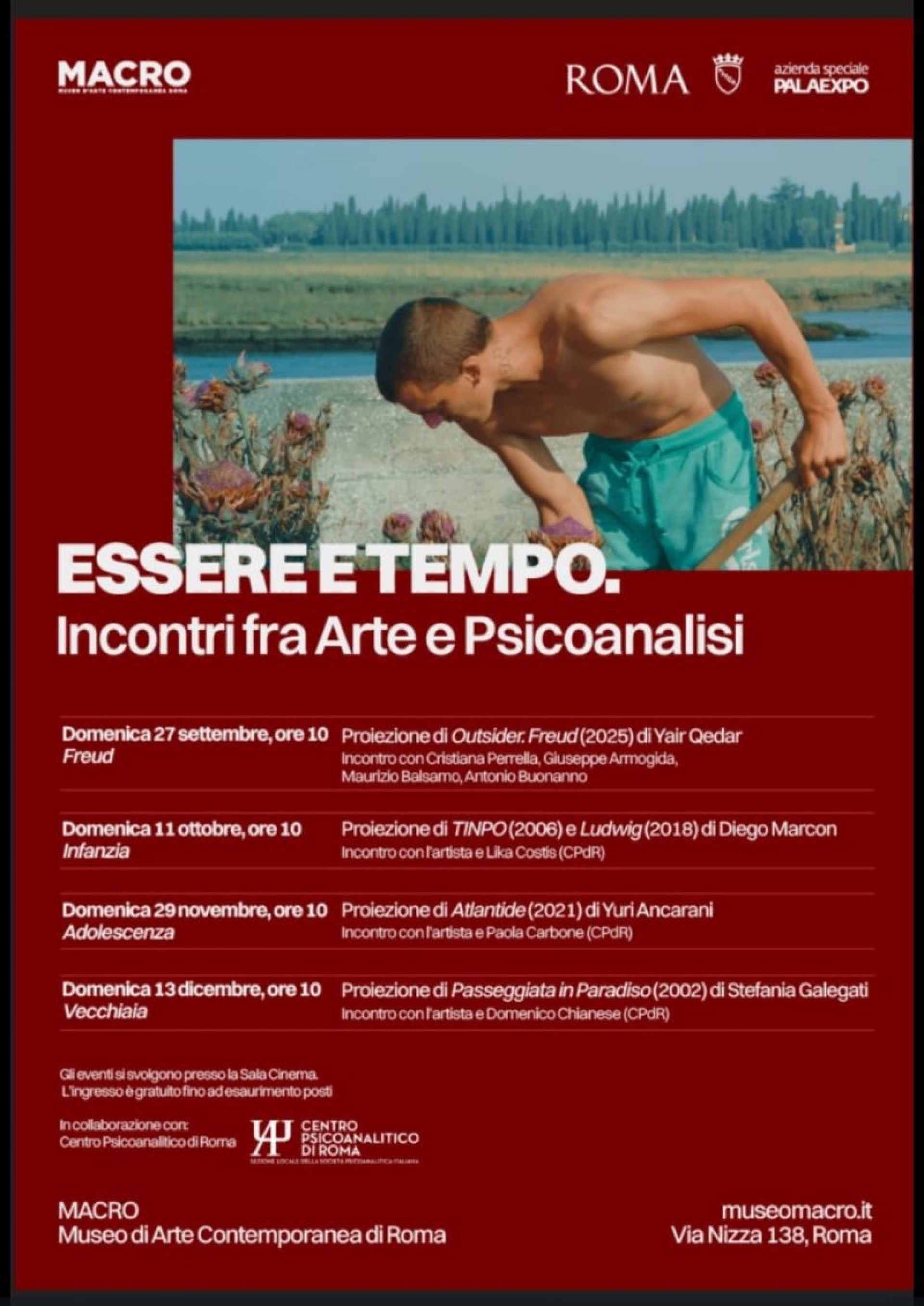 Après-coup di Emiliano Alberigi: “Essere e tempo. Incontri fra Arte e Psicoanalisi”, ciclo di quattro incontri organizzato dal MACRO e dal Centro Psicoanalitico di Roma .